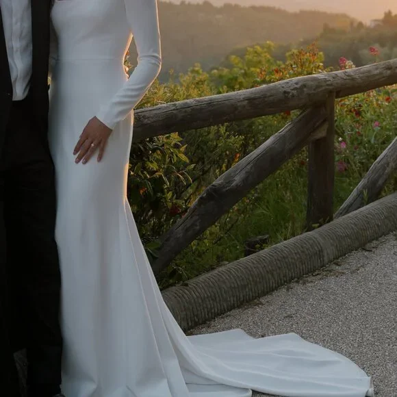 Jenny Yoo Sabel Wedding Dress | Size 2, Altered (See Description) - Picture 2 of 16